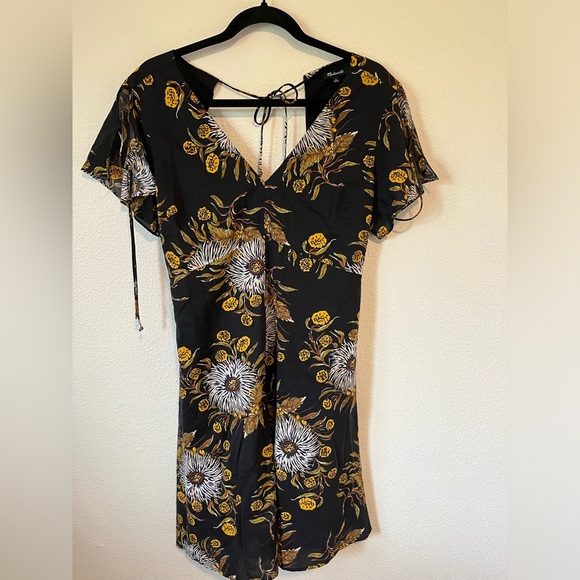 Madewell Open-Back Mini Dress in Painted Blooms size 2 - Picture 9 of 9